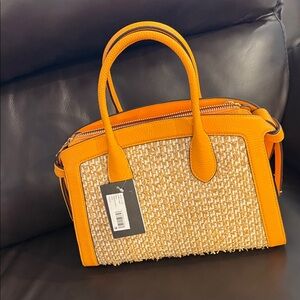 Kate Spade Sunset Yellow and Tan Satchel